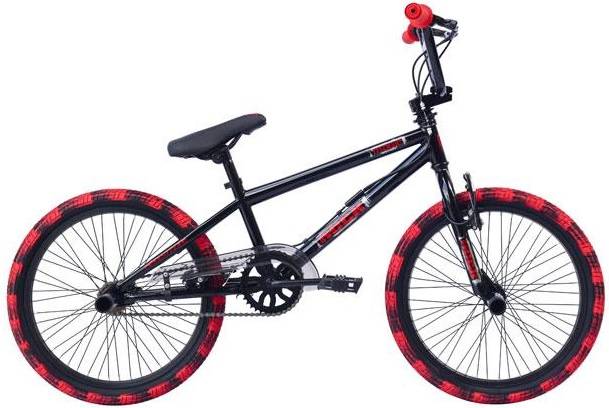 Rock Freestyle 20 palcové 28 cm juniorské ráfikové brzdy čierna/červená