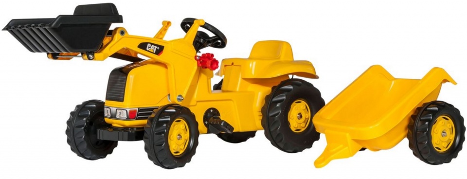 Rolly Toys traptractor rollykid cat junior geel