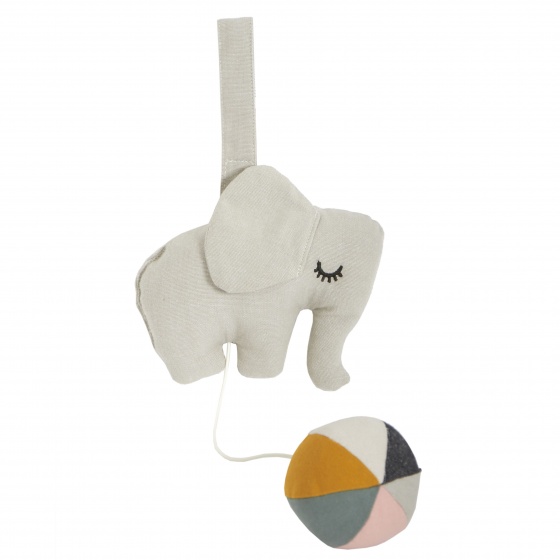 Roommate muziekdoos olifant 22 cm grijs Roommate muziekdoos olifant 22 cm grijs