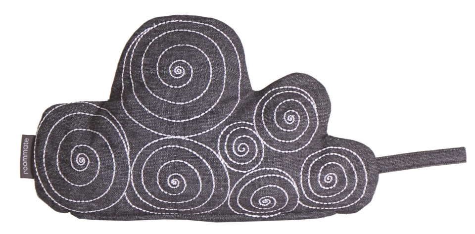 Roommate toilettas 33 x 20 cm katoen antraciet