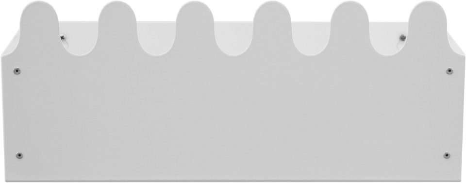 Roommate wandbox Sinus Multi 38,5 x 14 x 15,5 cm staal wit Roommate wandbox Sinus Multi 38,5 x 14 x 15,5 cm staal wit