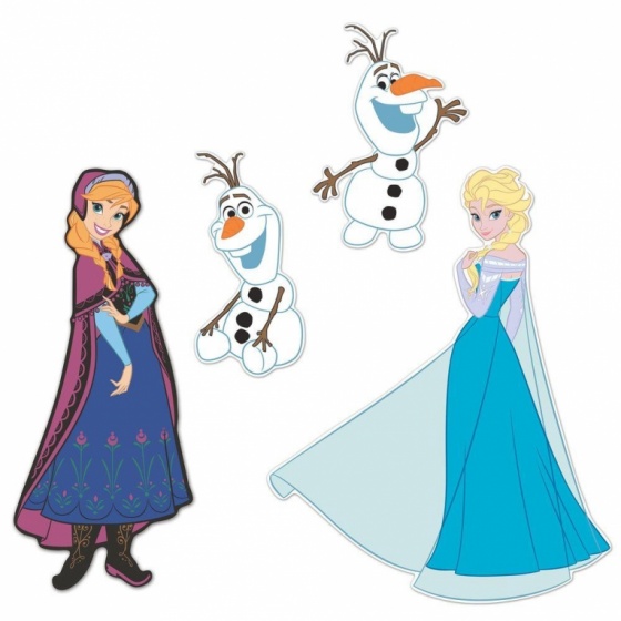 3D wallstickers Frozen foam 4 pieces