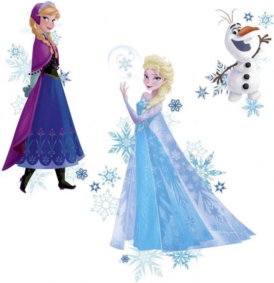 wallstickers Frozen vinyl 3 kusy