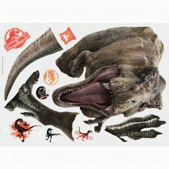 RoomMates muurstickers Jurassic World Fallen Kingdom vinyl 11 stuks RoomMates muurstickers Jurassic World Fallen Kingdom vinyl 11 stuks