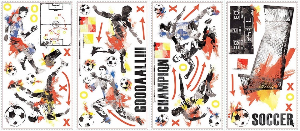 wallstickers futbal champion vinyl 53 kusov