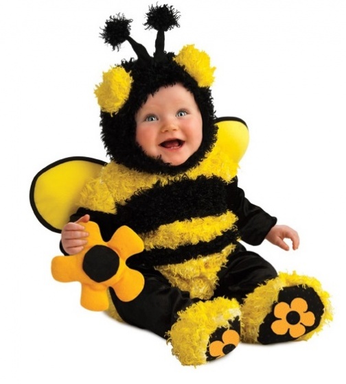 Rubie's detský kostým Buzzy Bee veľkosť 86 čierno/žltý