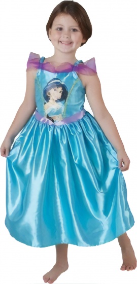 Rubie's Kostým Disney Aladdin - Jasminegirls blue mt 140