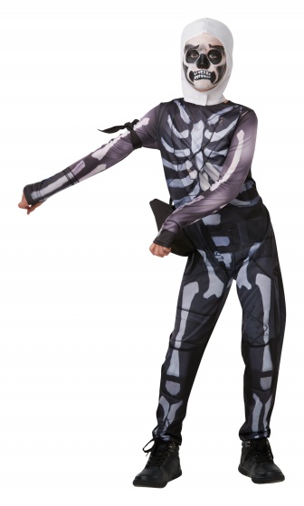 Rubie's Kostým Fortnite Skull Trooperboys čierny veľkosť 140