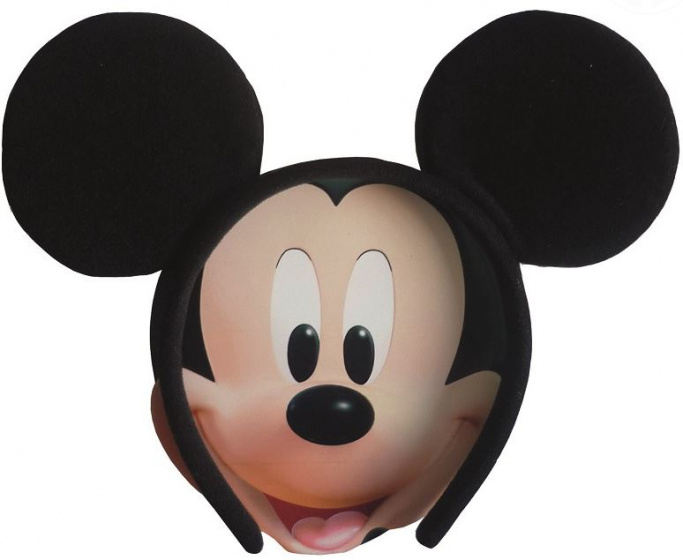 Rubie's Uši Mickey Mouse unisex čierne jednoveľkosť