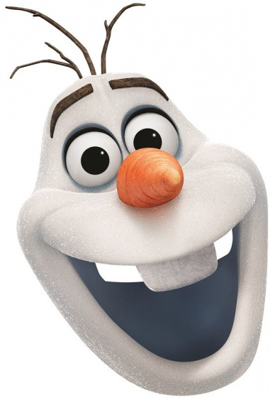 Rubie's kostýmová maska ??Olaf Frozen 2 junior kartón biely