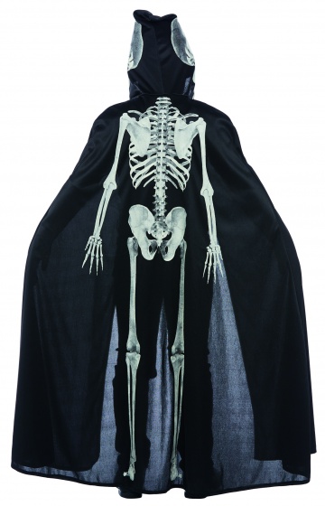 Rubie's kostým mys kostra žiara v tme chlapci čierna mt 152