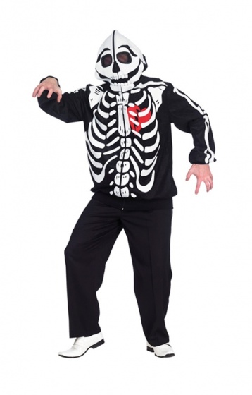 Rubie's kostra pánskeho kostýmu čierna / biela veľkosť 56