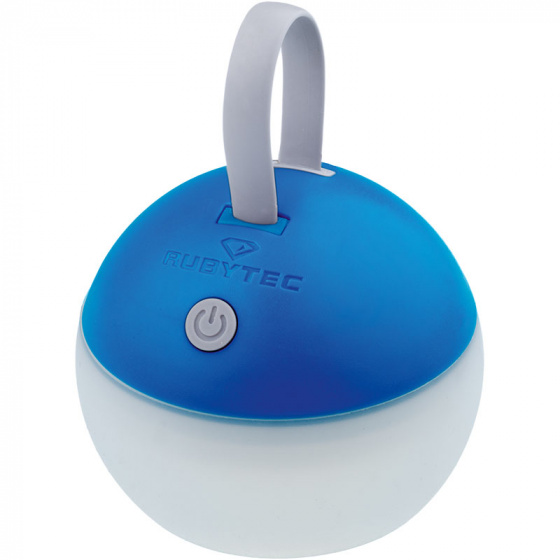 Rubytec usb lampa Žiarovka 8 cm ABS nabíjateľná bielo/modrá