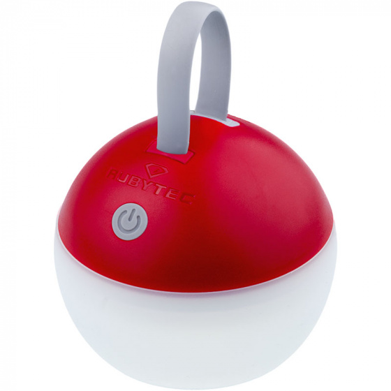 Rubytec usb lampa Žiarovka 8 cm ABS dobíjacia bielo/červená