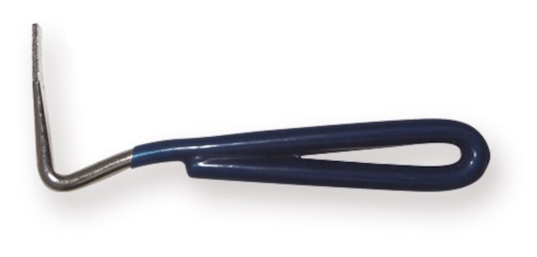 hoof scraper steel blue/silver