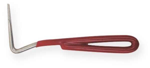 hoof scraper steel red/silver