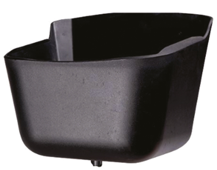horse feeder with stopper 15 litres polypropylene black