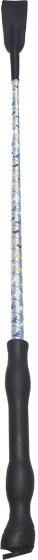 riding whip horse pattern 80 cm polyester light blue