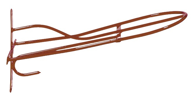 saddle holder 54 cm steel red