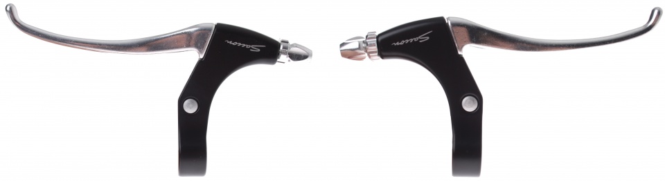 Saccon remgrepenset rollerbrake 4 vinger zilver/zwart 2 delig