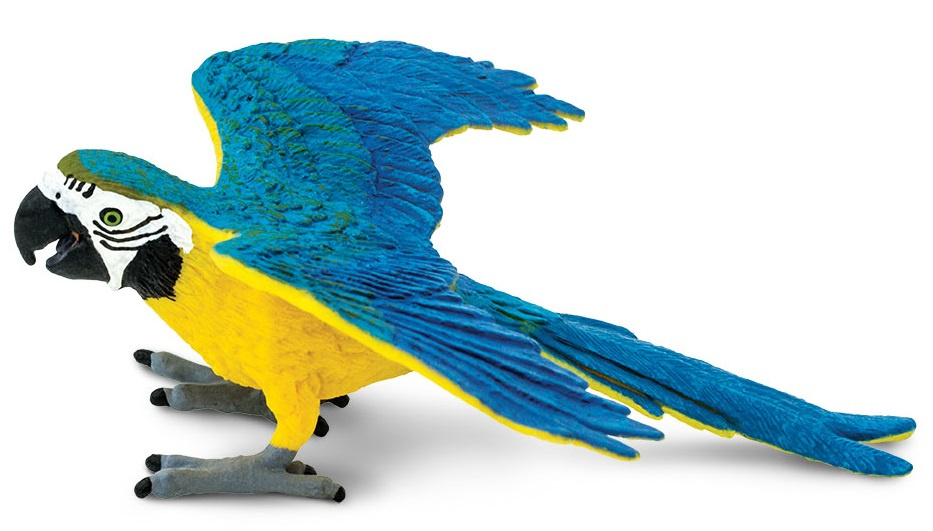 play animal blue wingara 10 x 9 cm yellow/blue