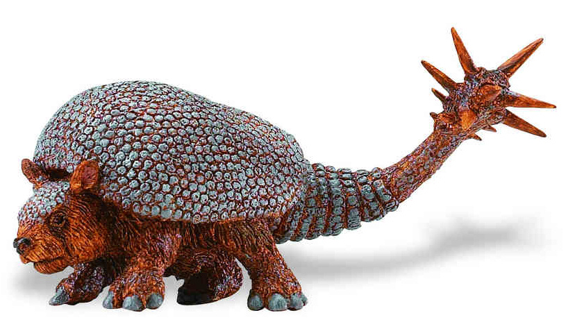 Safari hracie zvieratko doedicurus junior 10,5 x 5,75 cm sivo/červená
