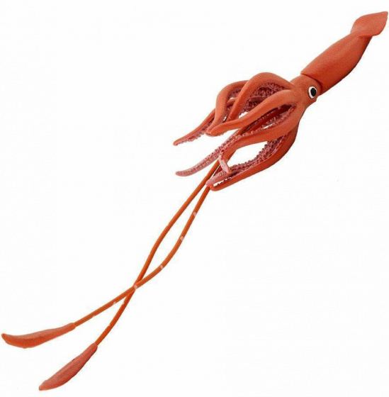 Safari speeldier gigantische inktvis junior 24 x 6,5 cm rood
