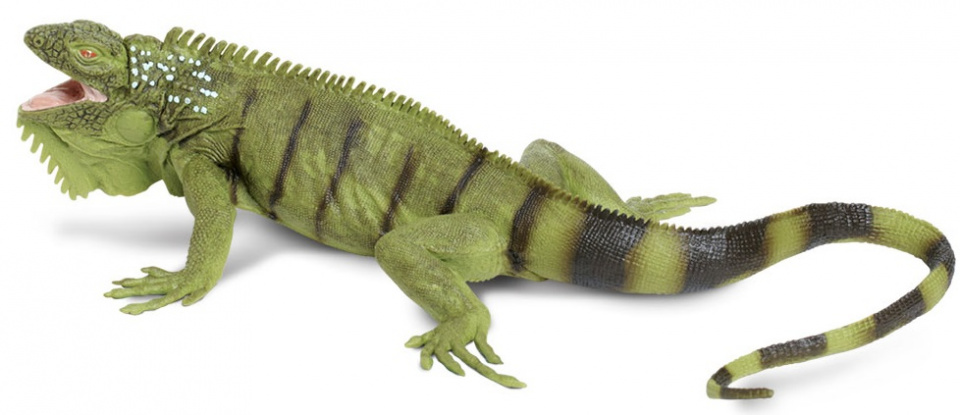 Safari hracie zvieratko leguán 28 cm zelený