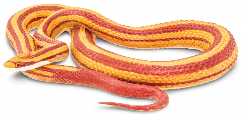 Safari speeldier slang junior 11,3 cm oranje/geel