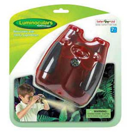 Safari ďalekohľad s kompasom Luminokulár junior 13 cm červený