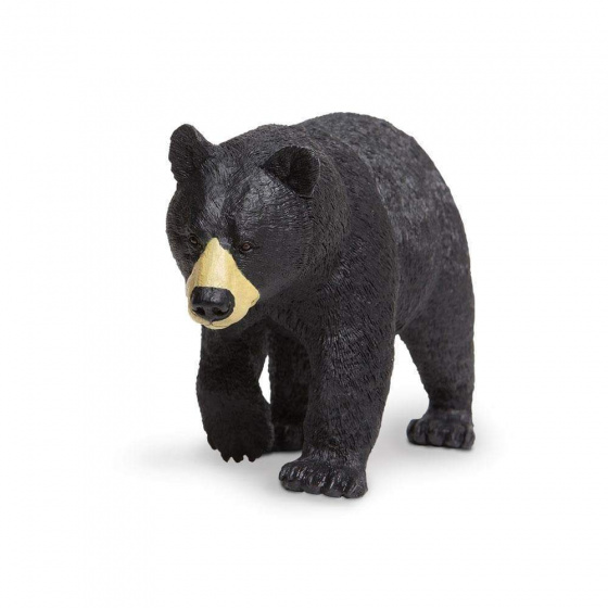 Safari wilde dieren beer junior 18,5 cm zwart