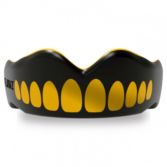 mouth guard Goldie junior black/gold