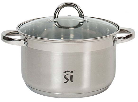 San Ignacio sporák Loa 28 cm 9 litrov nerez/sklo strieborný