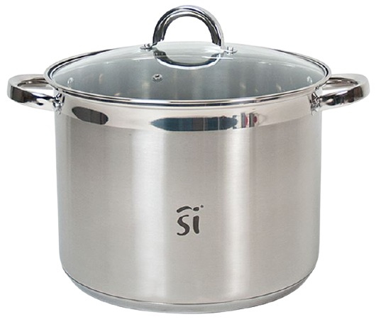 San Ignacio sporák Loa 28 cm 12 litrov nerez/sklo strieborný