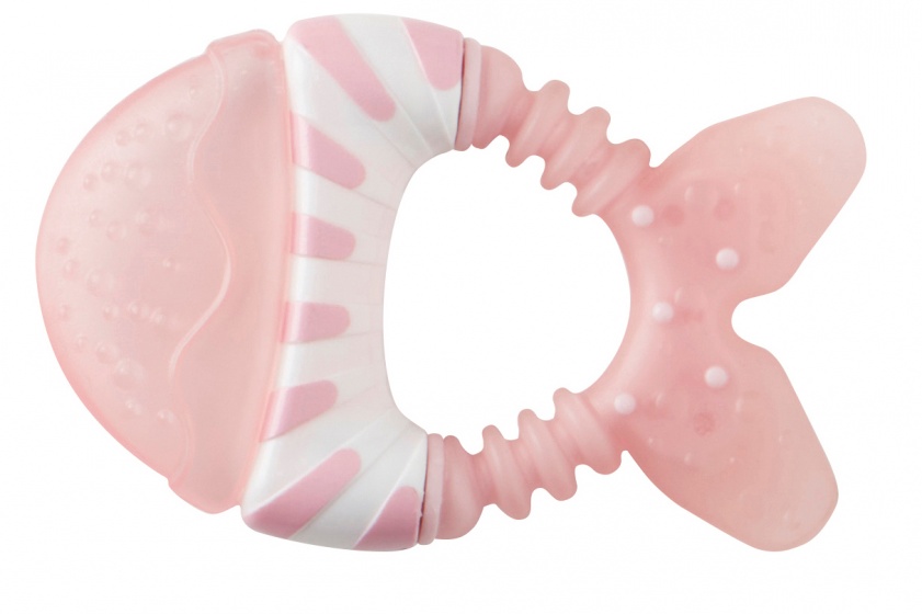 teething rings fish pink 10 cm