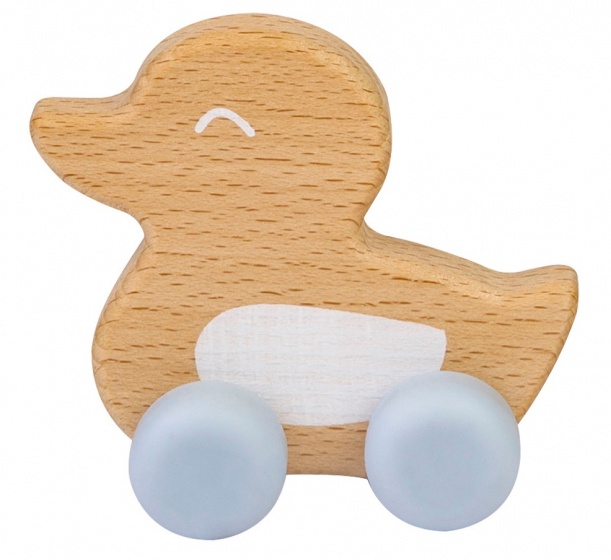 teething toys duck light blue 9 cm