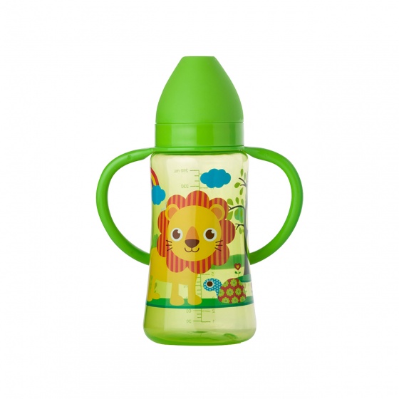 mug 19 cm green lion