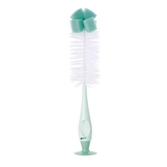 bottle and teat cleaner with suction cup green