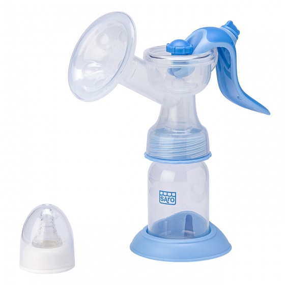hand-breasted flask with bottle 120 ml blue