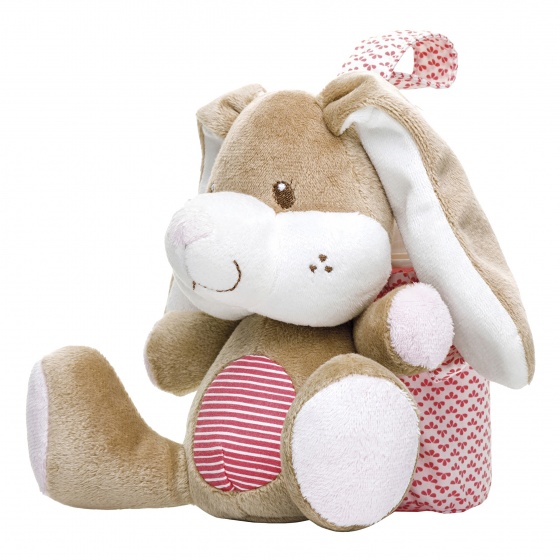 bag for baby bottle rabbit red/brown/white 23 cm