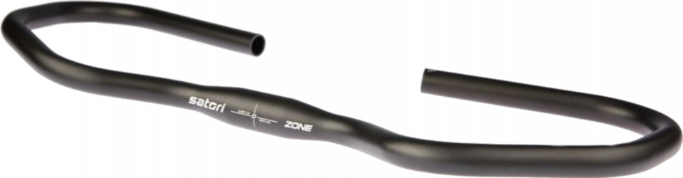 Satori vlinderstuur zone 600 mm aluminium zwart