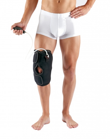 Ice Pack & Compression knee brace unisex black