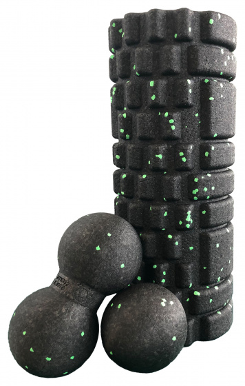 fitness self-massage set EEP foam black 4-piece