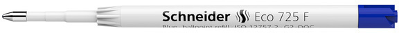 Schneider Náplň do guličkových ceruziek Eco 725 F 98 mm vodeodolná modrá/biela