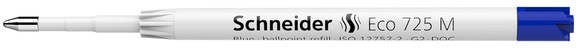Schneider Náplň do guličkových ceruziek Eco 725 M 98 mm vodeodolná modrá/biela