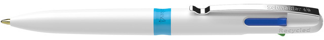 Schneider guľôčkové pero Take 4 nerez svetlomodrá/biela