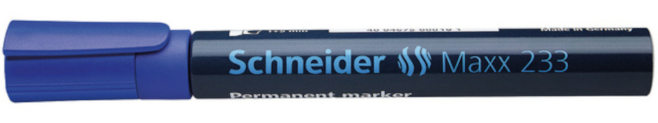 Schneider permanentný popisovač Maxx 233 1-5 mm 12 cm modrý