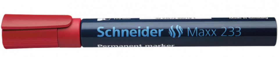 Schneider permanentný popisovač Maxx 233 1-5 mm 12 cm červený
