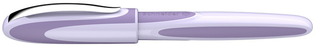 Schneider vulpen Ray M+ 14,7 cm rubber/staal lavendel Schneider vulpen Ray M+ 14,7 cm rubber/staal lavendel