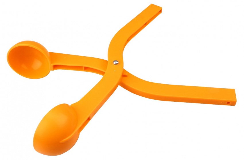 Schreuders Sport sneeuwbaltang oranje 37 cm
